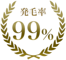 発毛率99％